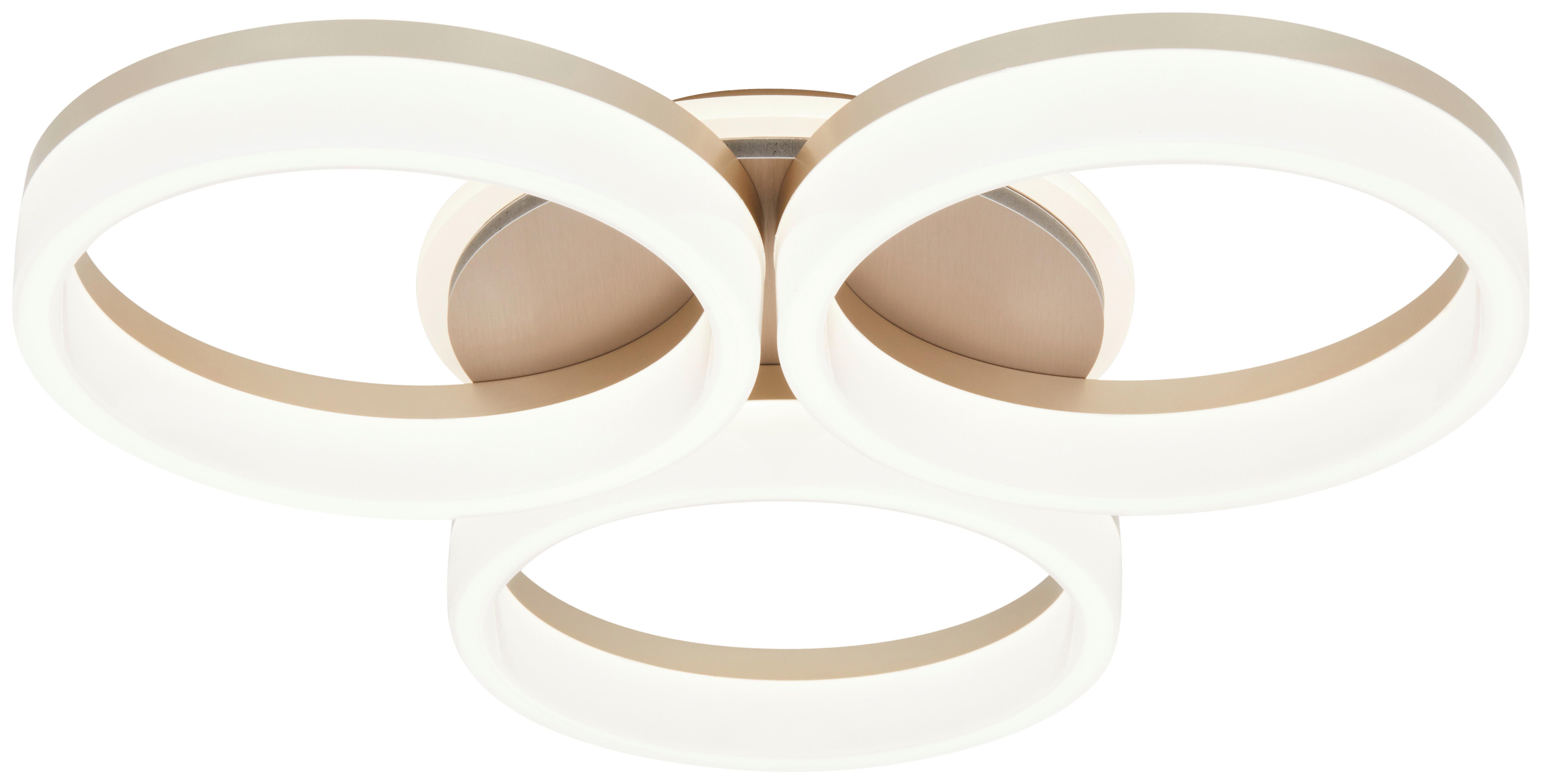 STROPNÍ LED SVÍTIDLO KOOL - šampaňská, Moderní, kov/plast (44/46/8cm) - Mömax