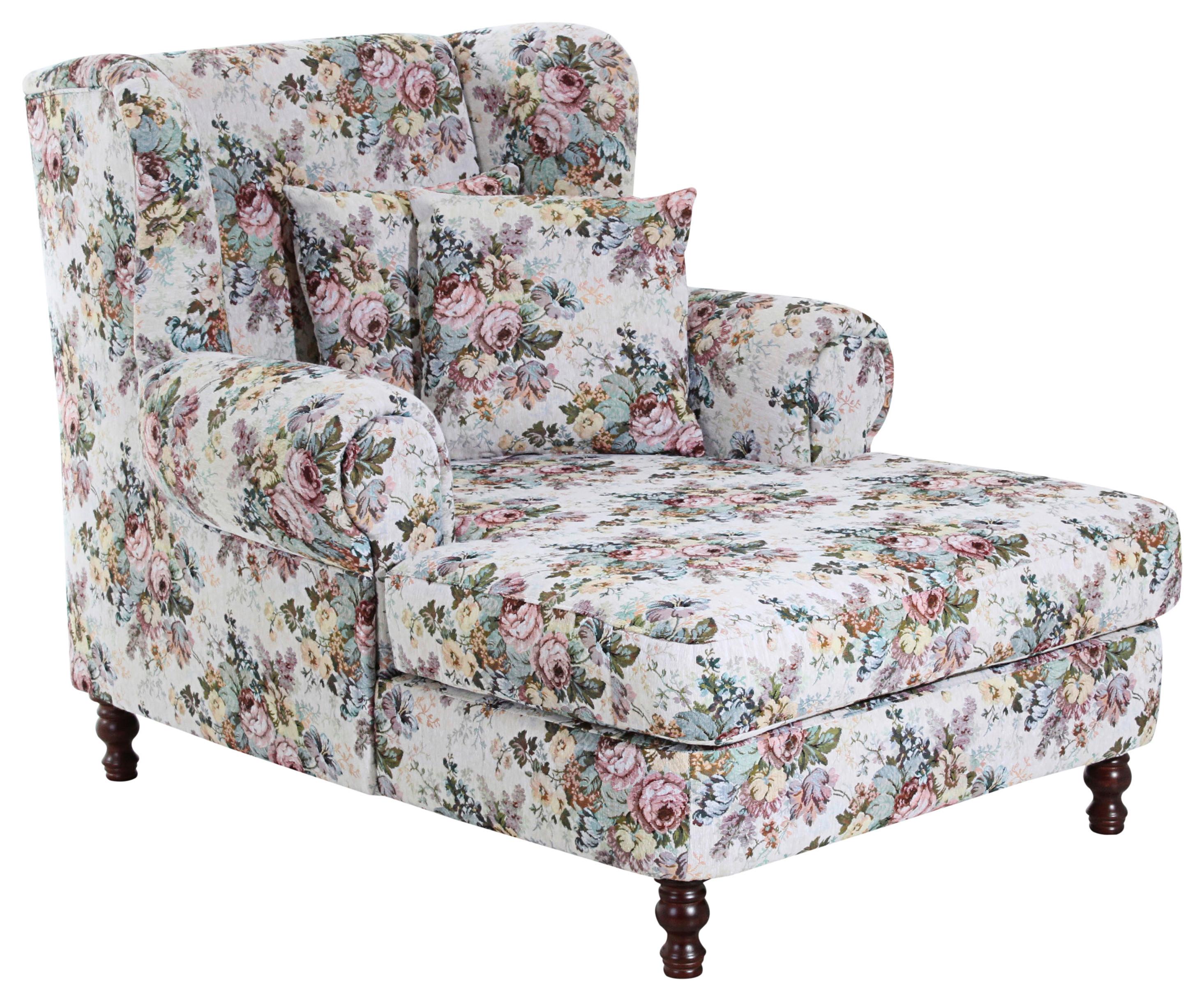 XXL-Sessel Mareille - Nussbaumfarben/Rosa, Design, Textil (103/103/149cm) - Max Winzer