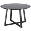 Esstisch Rund Malika 120x75 Cm Schwarz - Schwarz, MODERN, Holz/Holzwerkstoff (120/120/75cm) - MID.YOU