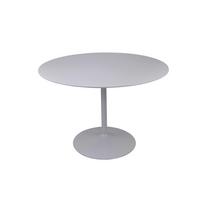 Esstisch Weiß B: 110 cm - Weiß Hochglanz/Weiß, MODERN, Holzwerkstoff/Metall (110/110/75cm) - Livetastic