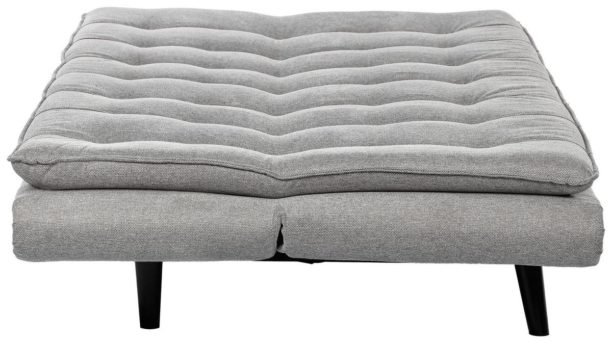 Rozkládací pohovka SUN, šedá, sklopná, max. 360 kg - šedá/černá, Moderní, dřevo/textil (190/83/93cm) - Mömax