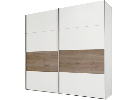 Skriňa S Posuvnými Dvermi Bert - farby dubu/biela, Romantický / Vidiecky, drevený materiál/drevo (225/210/65cm) Skriňa S Posuvnými Dvermi Bert - farby dubu/biela, Romantický / Vidiecky, drevený materiál/drevo (225/210/65cm)
