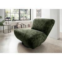 XXL-Sessel Cremallo, Dunkelgrün B: 95 cm - Dunkelgrün/Schwarz, Trend, Textil (95/77/94cm) - Livetastic