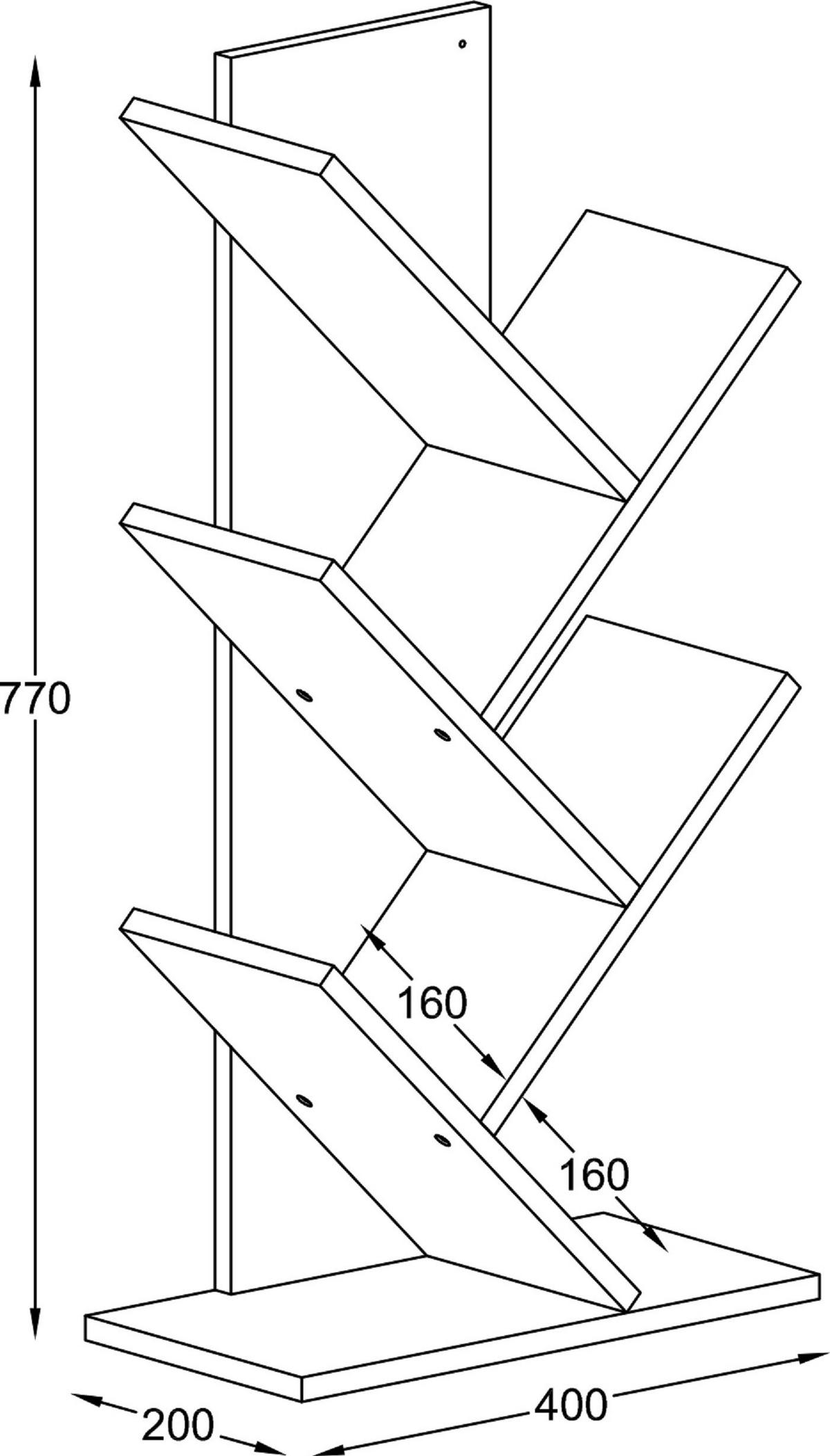 Regal Nulis Anthrazit B: 40 Cm - Anthrazit, Design, Holzwerkstoff (40/77/20cm) - MID.YOU