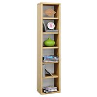 Cd-tartó Polc Elementa B: 21 Cm - bükkszínű, Basics, faalapú anyag (21/97,4/20cm)