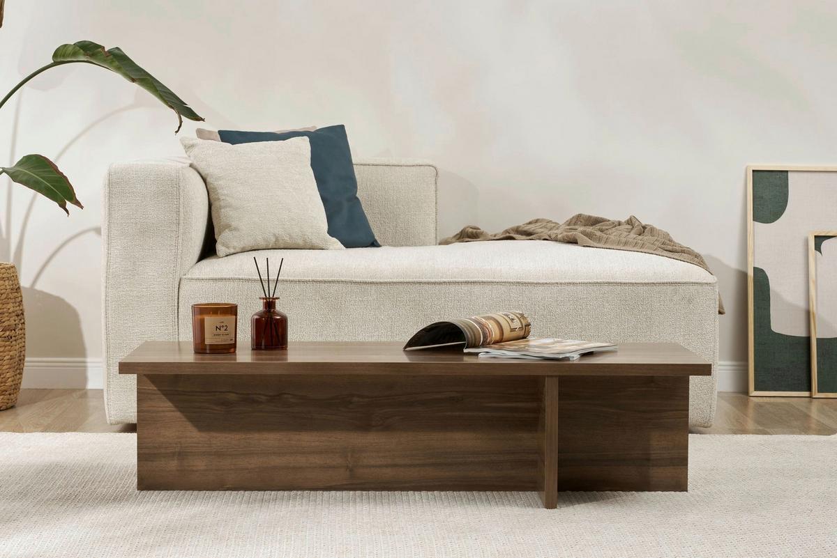 COUCHTISCH Wallnussfarfben B: 120cm - Walnussfarben, MODERN, Holzwerkstoff (120/30/45cm)
