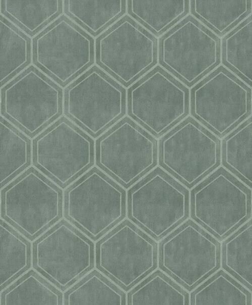 Vliestapete 118149 - Grün, Basics, Papier/Kunststoff (53/1005cm)