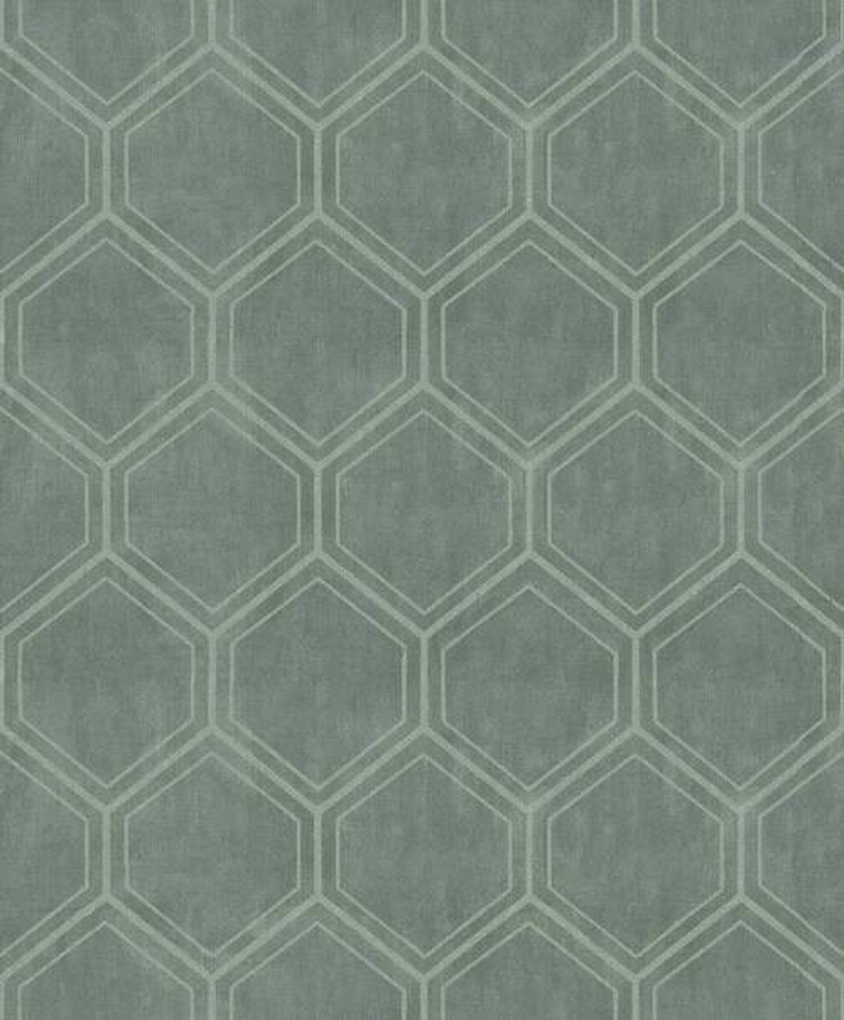 Vliestapete 118149 - Grün, Basics, Papier/Kunststoff (53/1005cm)