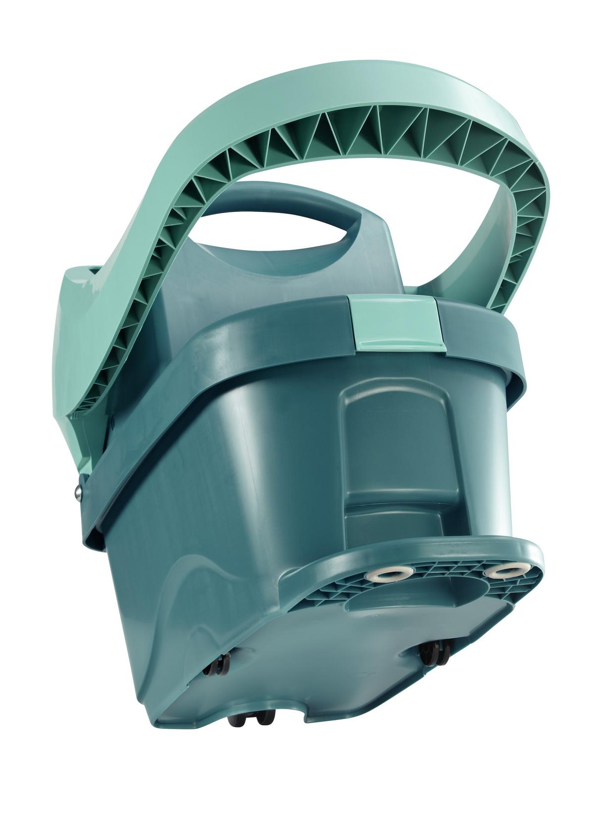 Wischtuchpresse Profi Xl Mobile, Eimer Mit Rollen - Türkis, Basics, Kunststoff (39/29/51cm) - Leifheit