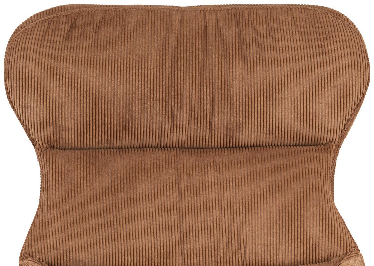 Sesselset Tabbe - Schwarz/Kupferfarben, MODERN, Textil (76/110/88,5cm) - Livetastic