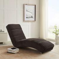 Relaxliege Chaiselongue, Schwarz B: 170cm - Chromfarben/Schwarz, MODERN, Textil (170/82/60cm) - Livetastic