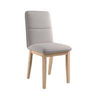 Vierfußstuhl Beluna lI Webstoff hellgrau,B: 47cm - Eichefarben/Hellgrau, KONVENTIONELL, Holz/Textil (47/91/44cm) - James Wood