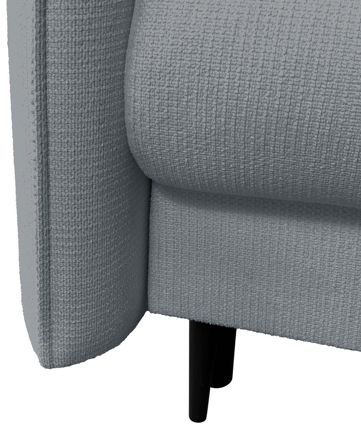 Schlafsofa Carine Mit Bettkasten Grau B: 216 Cm - Schwarz/Weiß, Design, Textil (216/96/102cm) - MID.YOU