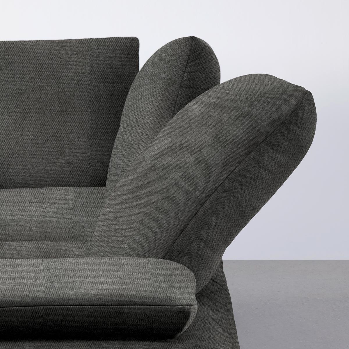 Rohová sedačka TRENDY, pravá, antracitová - černá/antracitová, Moderní, kov/kompozitní dřevo (310/93/250cm) - Premium Living