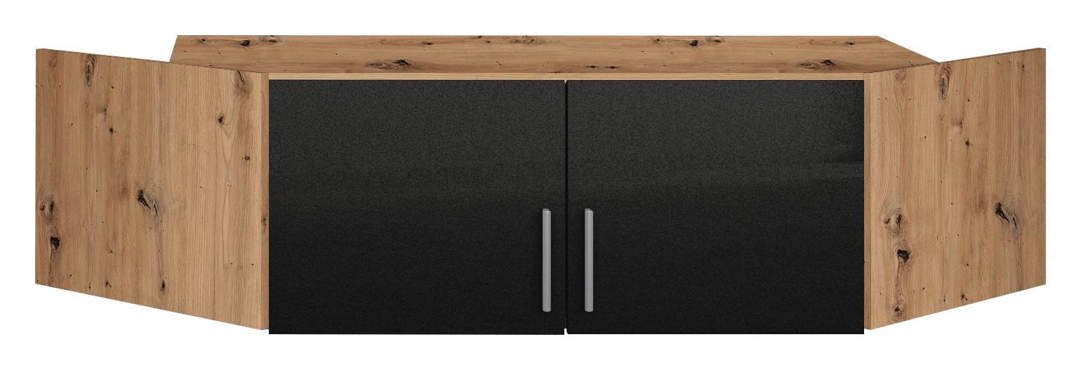 Aufsatzschrank Für Eckschrank 117 Cm Celle Extra, Effektgrau