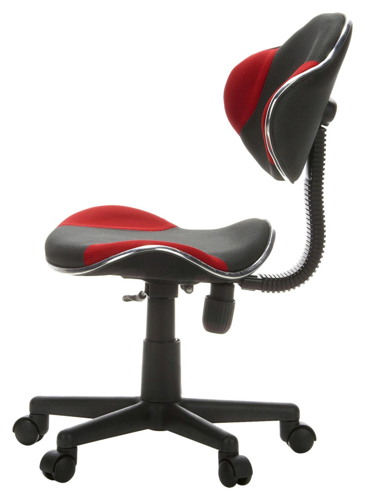 Jugenddrehstuhl Kiddy Gti 2 Rot/grau - Rot/Grau, Basics, Kunststoff (45/86-101/42cm) - MID.YOU