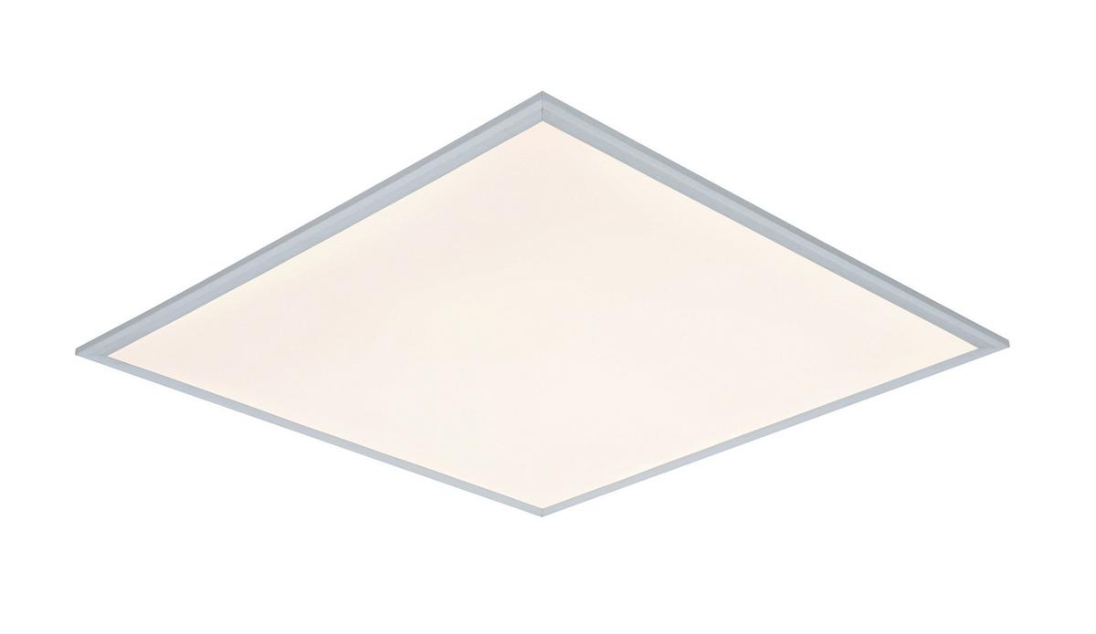 STROPNÉ LED SVIETIDLO CORNELIUS -AKT- - biela/strieborná, Modern, kov/plast (60/60/7,5cm) - Mömax
