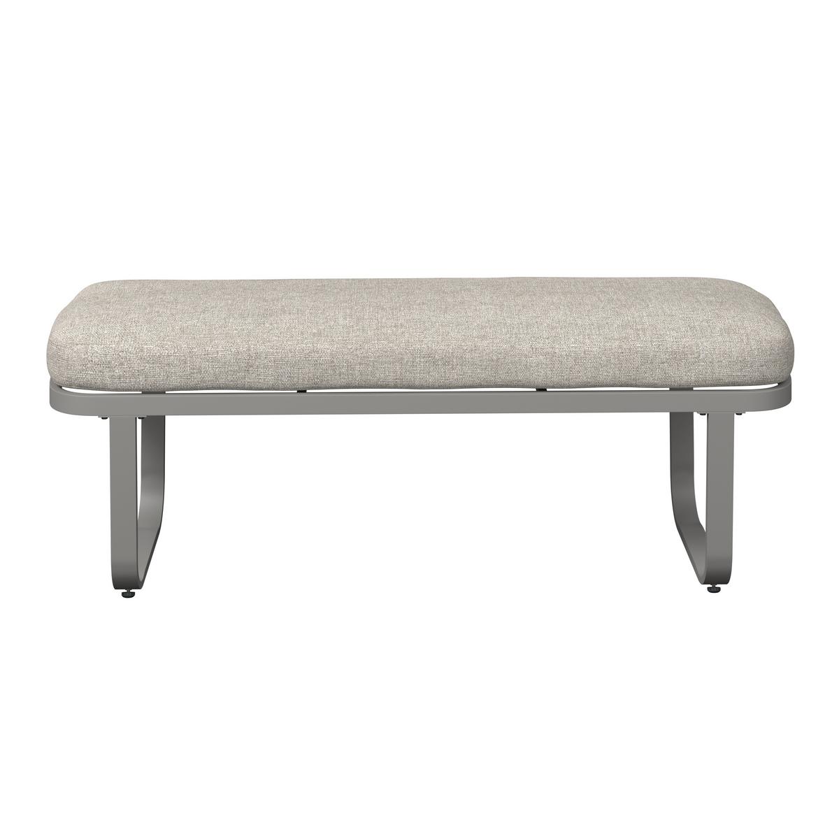TERASOVÁ SEDACIA SÚPRAVA SOPHIA - krémová/svetlosivá, Modern, kov/textil (195/73/72cm)