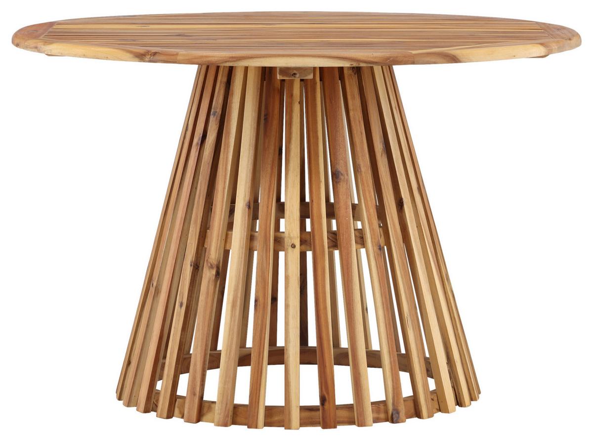 Gartentisch Lumpur Akazienholz L 120 cm - Akaziefarben, KONVENTIONELL, Holz (120/120/75cm) - Gardenson