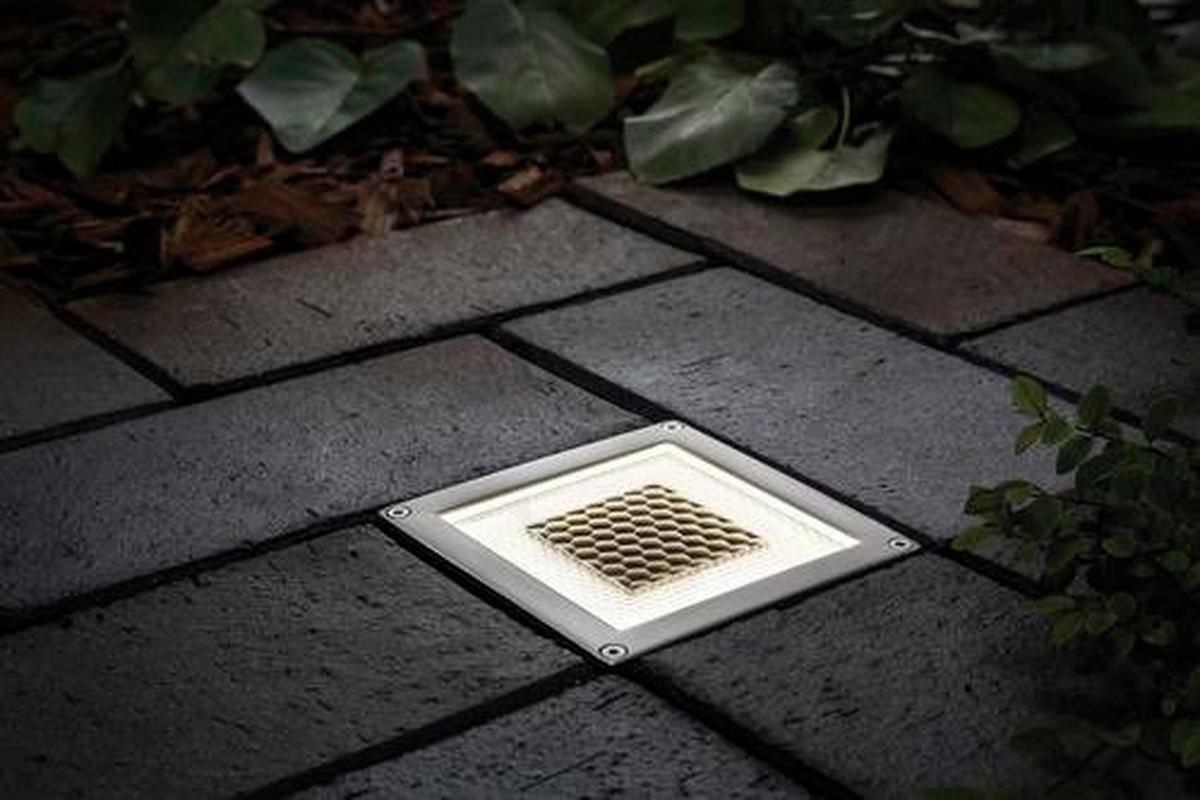 Solarleuchte Klar/edelstahl 1xled Warmweiß H: 4,5cm - Klar/Edelstahlfarben, Basics, Metall (10/4,5/10cm) - Paulmann
