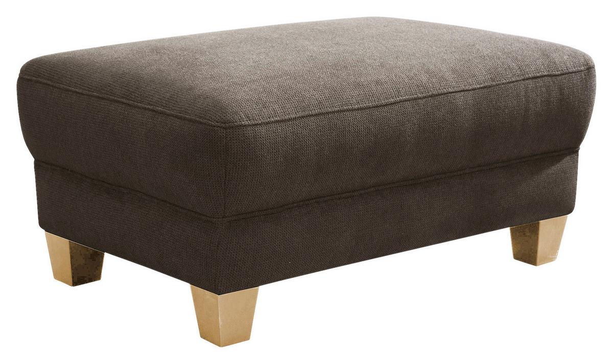 Hocker Gotland dunkelbraun, 101x45x66 cm - Dunkelbraun/Naturfarben, KONVENTIONELL, Textil (101/45/66cm) - Sit & More