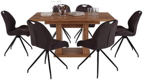 Esstisch eckig PATRIK aus Dekor in Eiche