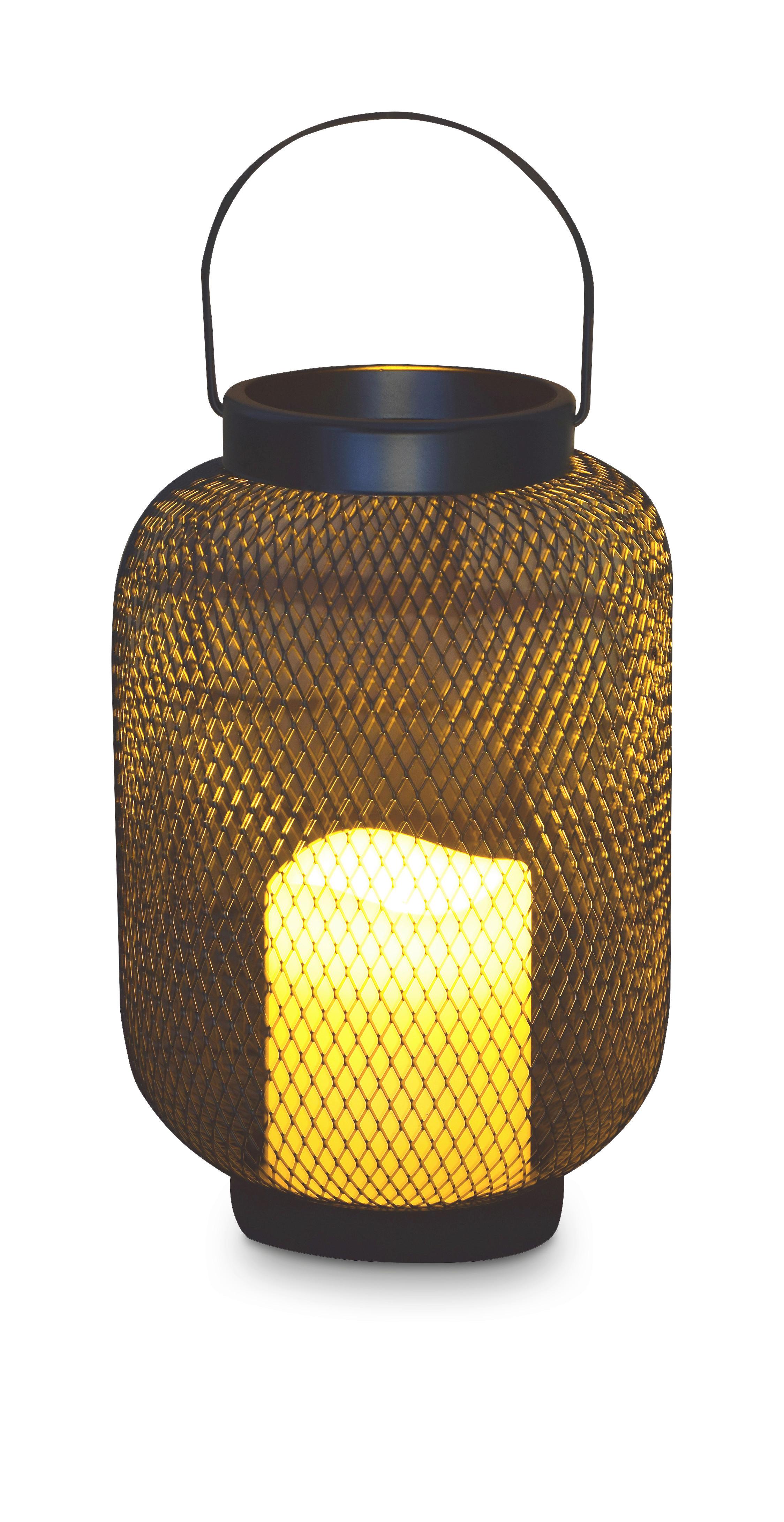 Solární svítidlo Schen, V: ca 26-34cm, černá - černá, Moderní, kov/plast (16/26-34cm) - Modern Living