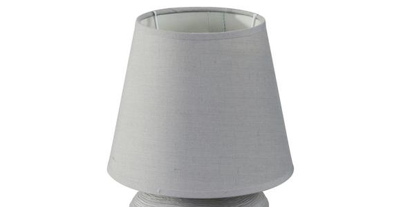 Tischlampe Lily Grau Lily - Grau, ROMANTIK / LANDHAUS, Keramik/Textil (15/22cm) - James Wood
