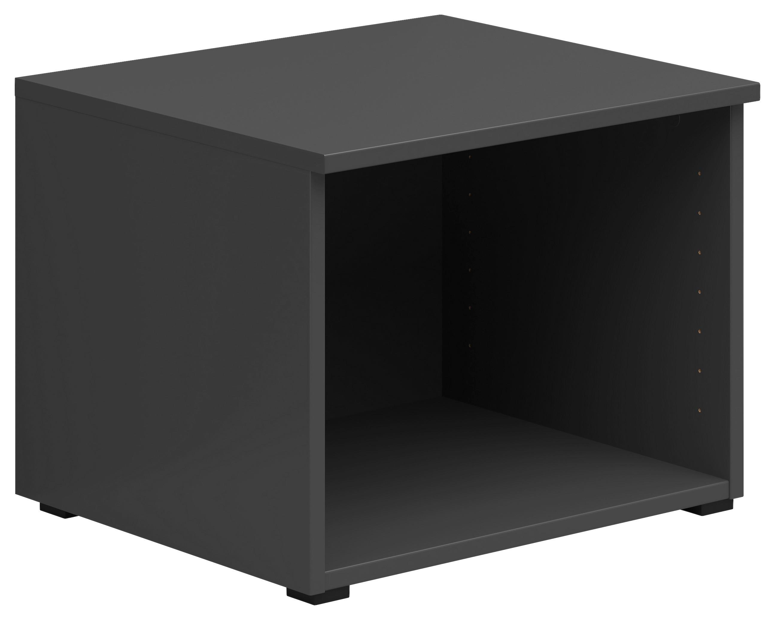 Regalaufsatz Multi, Cabinet S588- - Graphitfarben, MODERN, Holzwerkstoff (45/35/40cm)