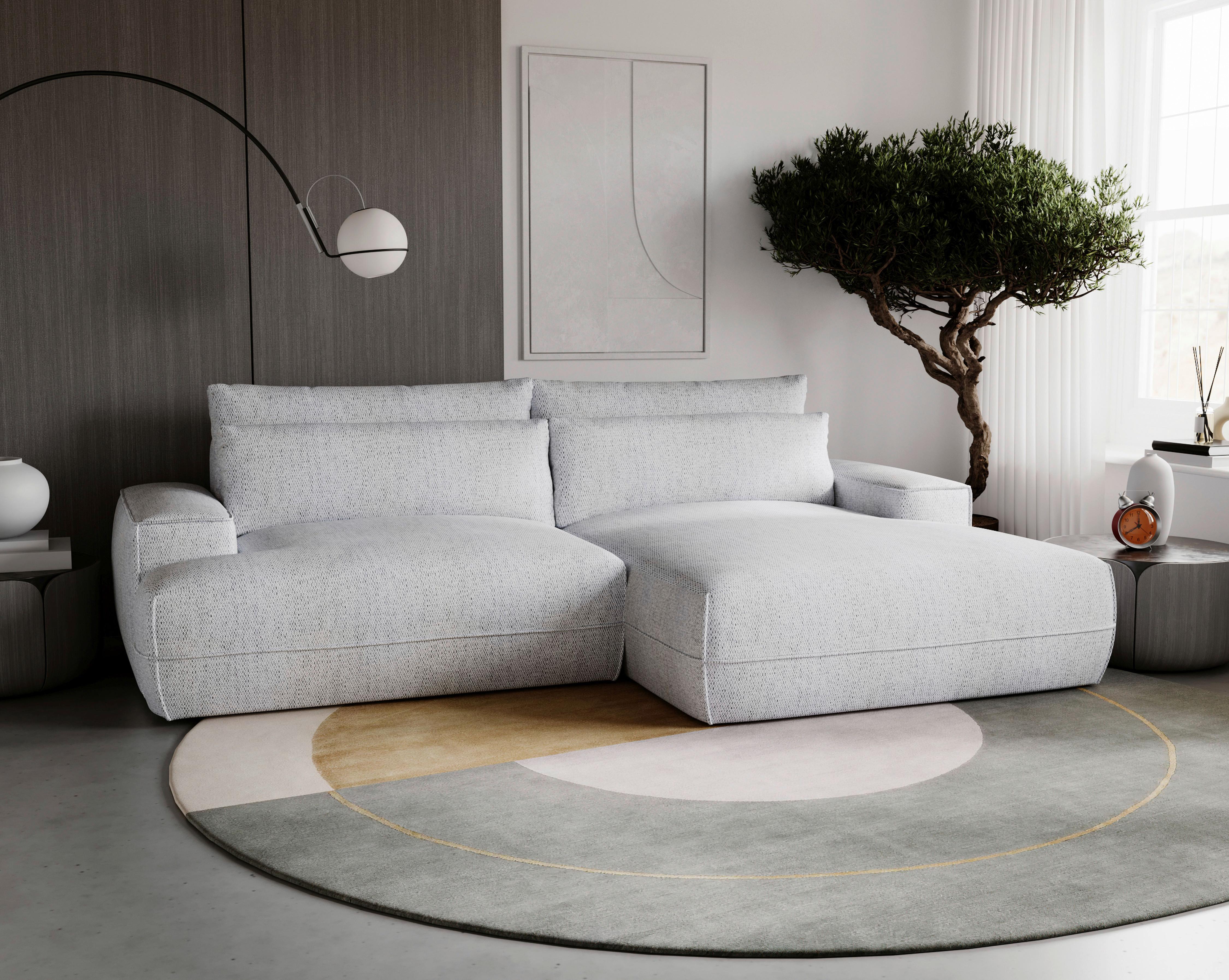 Fresh Hellgrau S: 272x156 Cm - Hellgrau/Schwarz, Design, Textil (272/156cm) - Livetastic