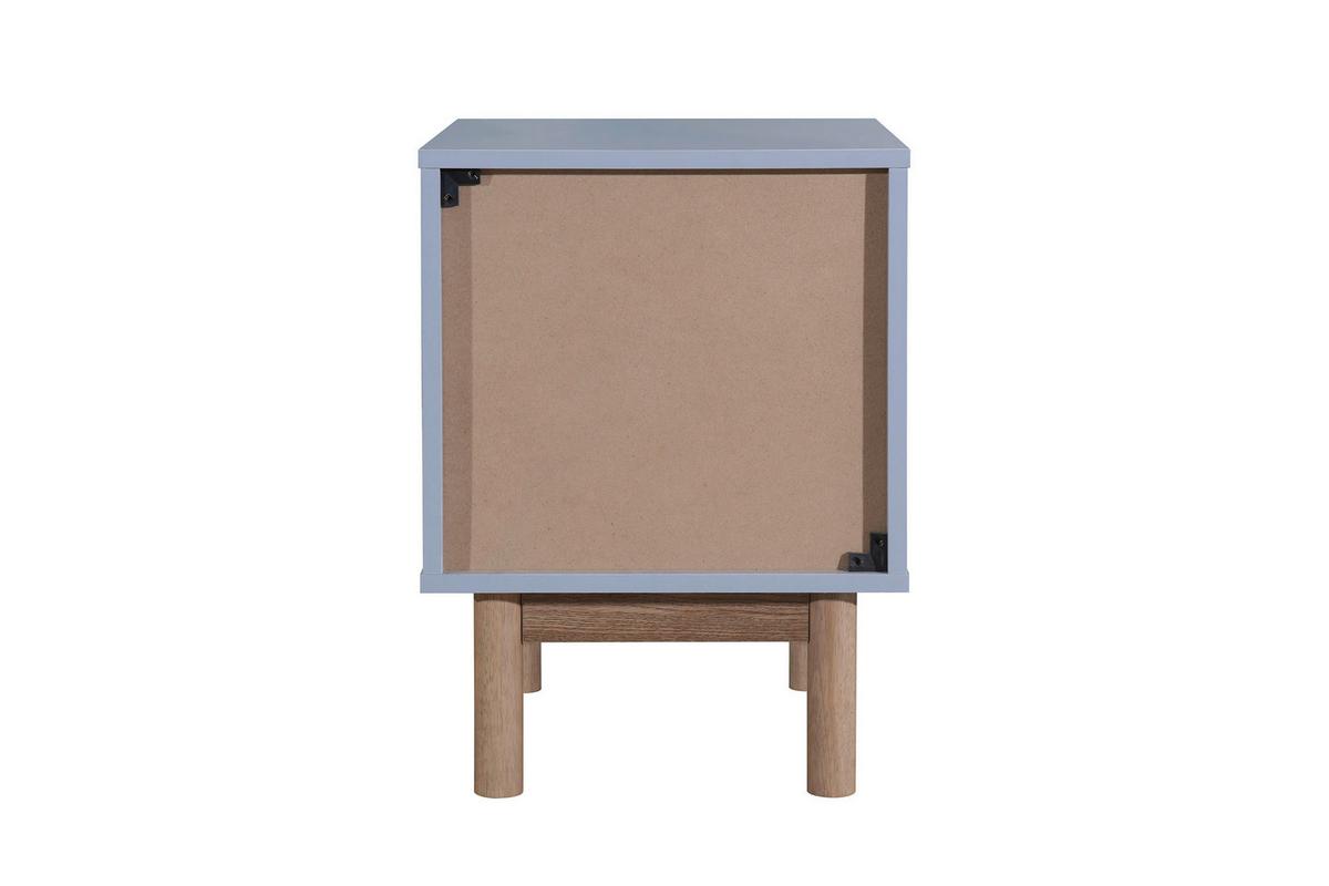 Nachttisch Melanie Grau/Eiche B:40 cm - Eichefarben/Grau, Design, Holz/Holzwerkstoff (40/55/44cm) - MID.YOU