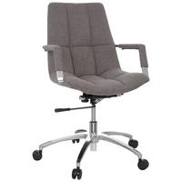 DREHSTUHL SARANTO Grau - Silberfarben/Grau, MODERN, Kunststoff/Textil (58/102/60cm) - MID.YOU