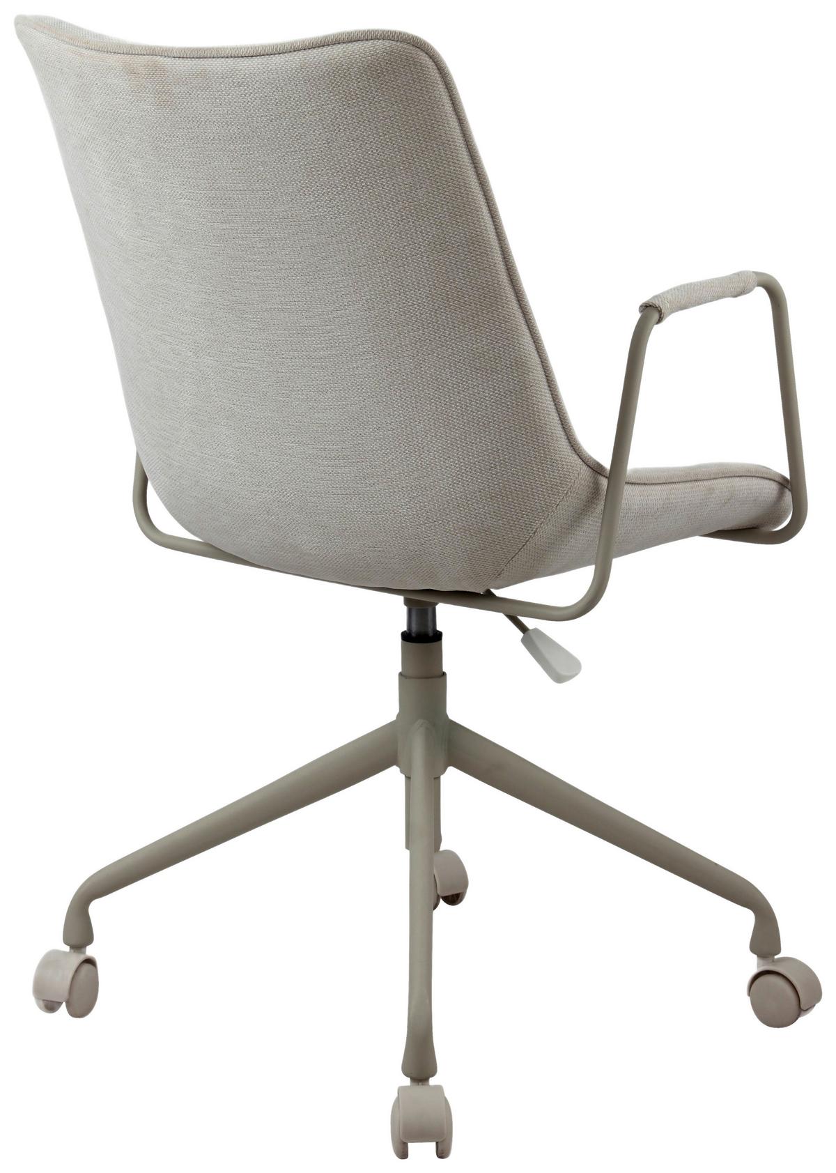 OTOČNÁ STOLIČKA LOUIS - béžová, Modern, kov/textil (57/90-100/63cm) - Mömax