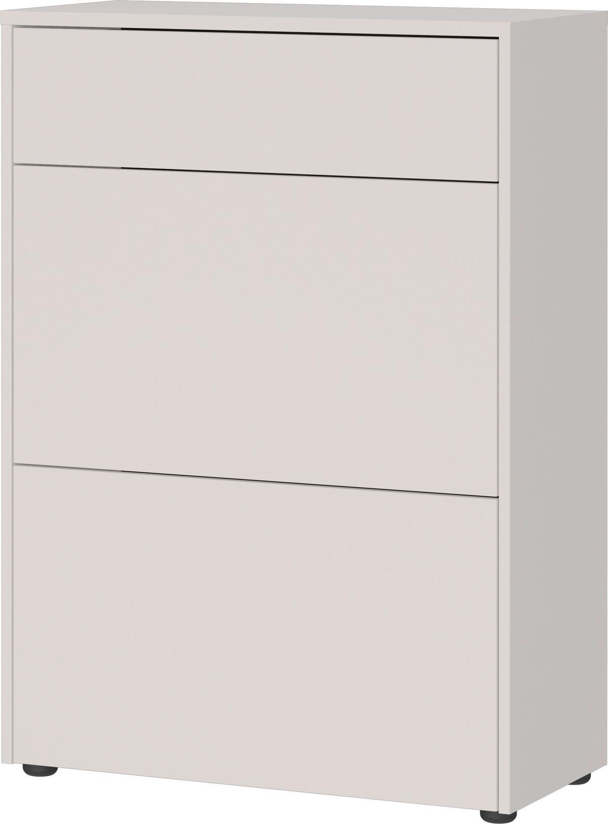Garderobe Gw-Binetto 3-Teilig Kaschmir B: 100 cm - Kaschmir, Design, Glas/Holzwerkstoff (100/200/34cm) - Livetastic