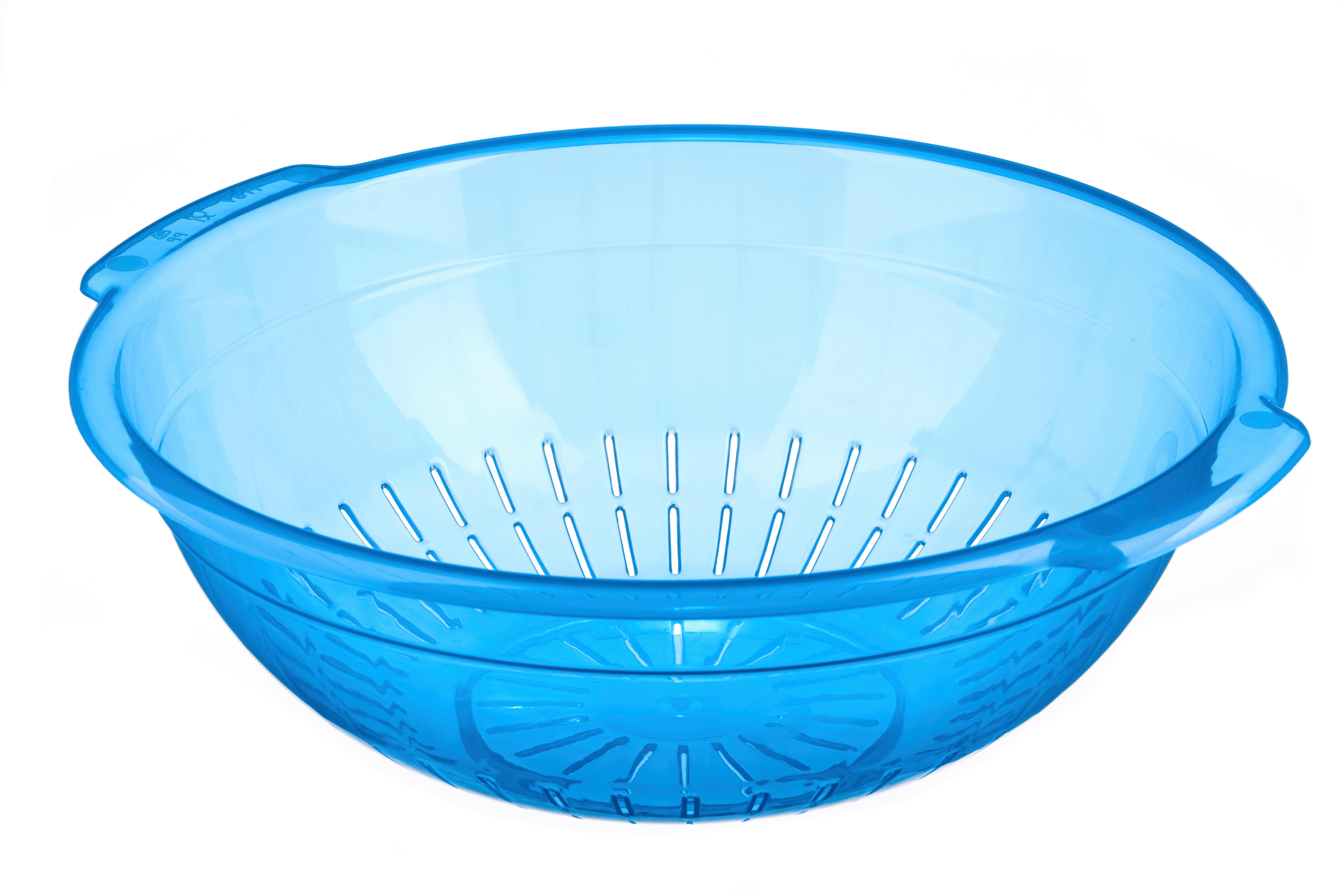 Küchensieb Ela aus Kunststoff D: 29 cm, blau