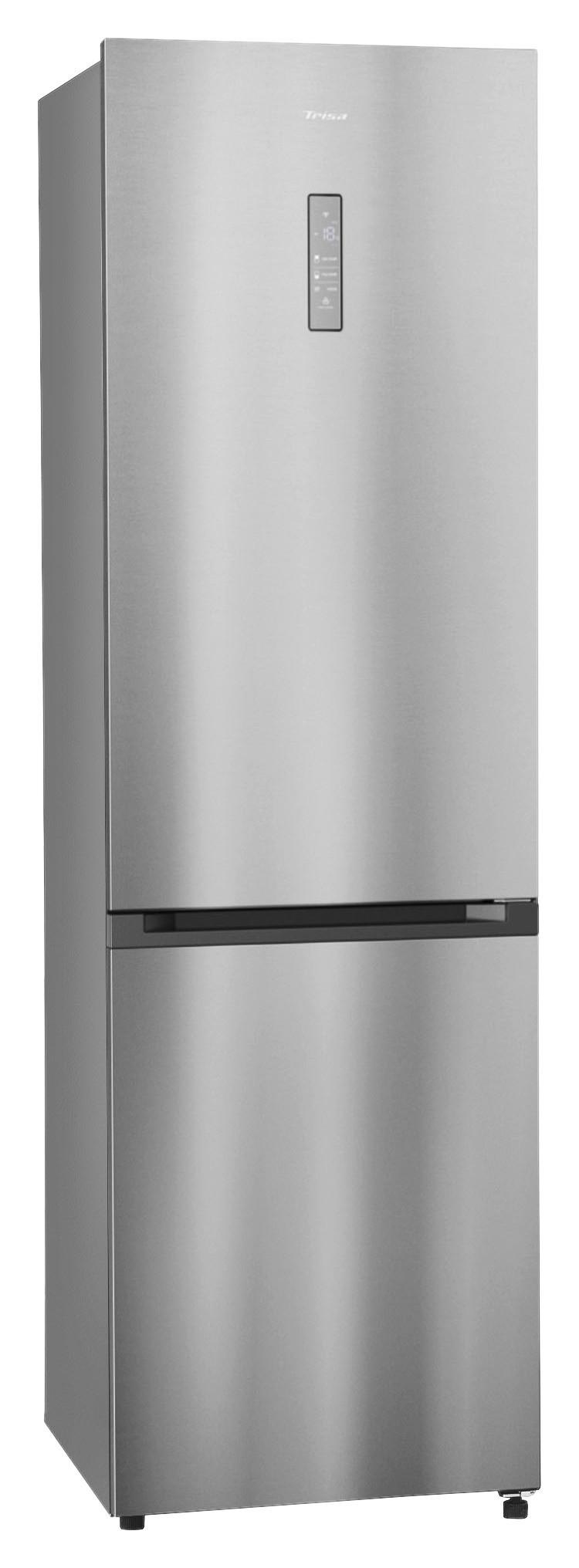 Kühl-Gefrier-Kombination Edelstahlfarben 378+116 L - Edelstahlfarben, KONVENTIONELL, Metall (66/59,5/201,8cm) - Trisa Electronics