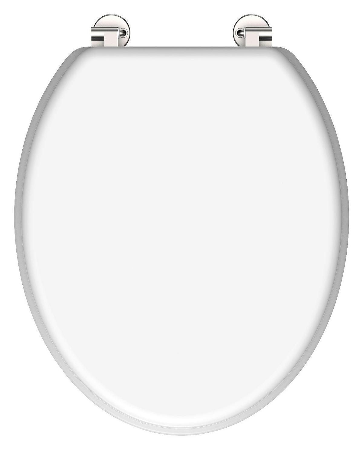 WC-Sitz 84000 - Weiß, KONVENTIONELL, Holzwerkstoff (37,4/45,3cm)
