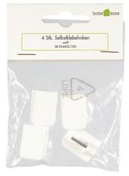 4724010001 - Selbstklebehaken Weiß, 4 Stk. 4724010001 - Selbstklebehaken Weiß, 4 Stk.
