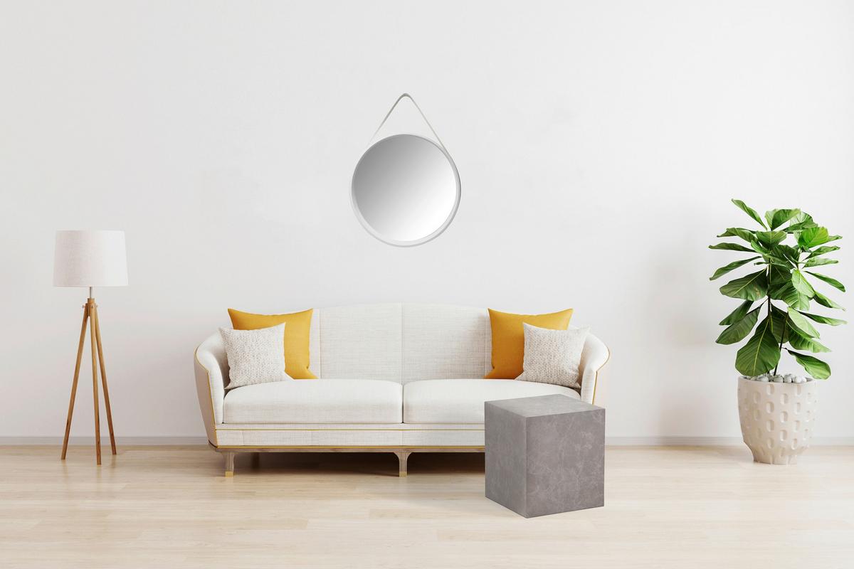 Beistelltisch Cuboid 225 Hellgrau B: 40 cm - Hellgrau, Design, Holzwerkstoff (40/40/45,5cm) - Kayoom