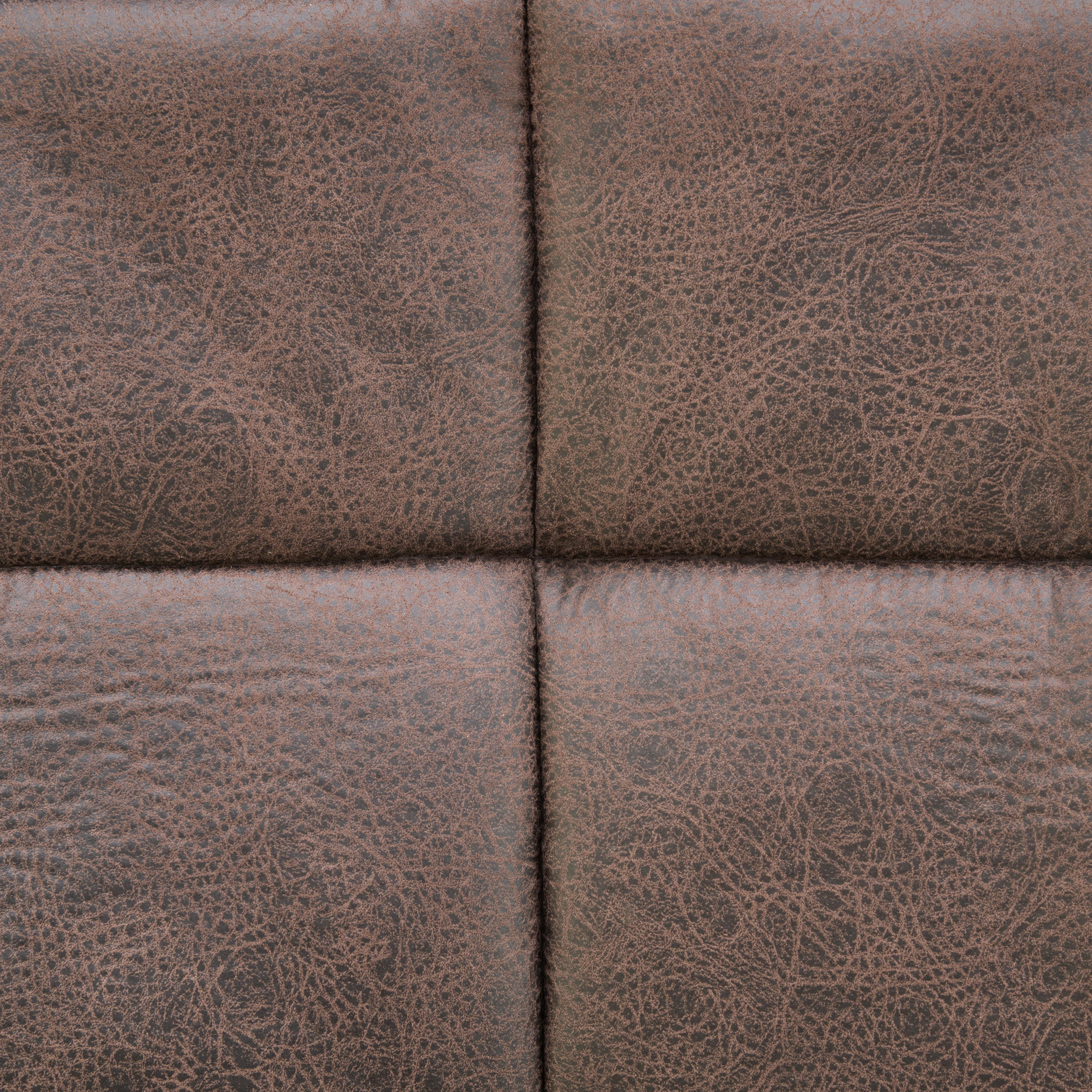 Schwingstuhl Kiana Micorfaser Braun, B: 38 cm - Schwarz/Braun, LIFESTYLE, Textil/Metall (38/97/45cm) - Livetastic