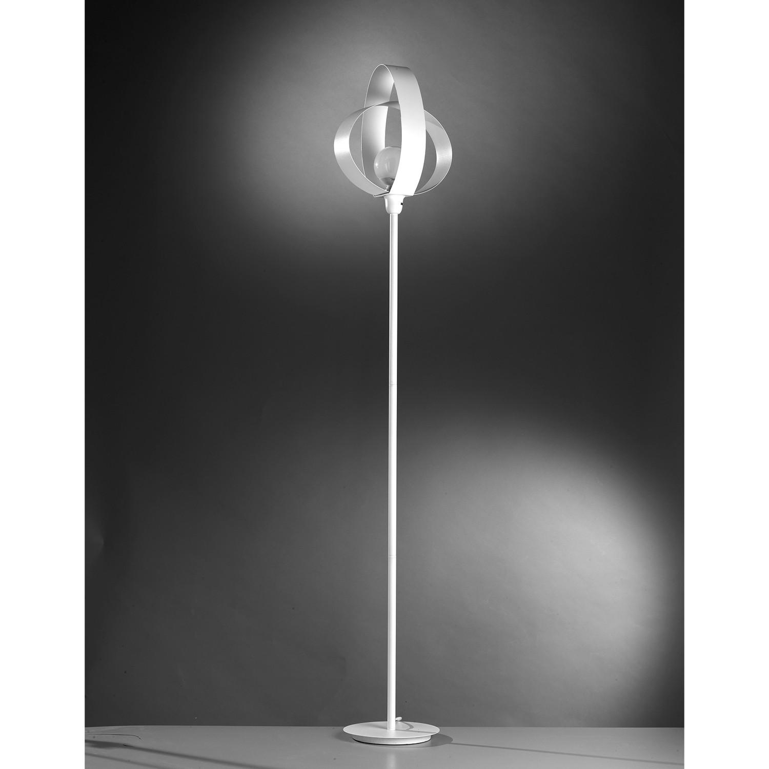 Stehleuchte 4735/Pt - Weiß, Design, Metall (30/160cm)
