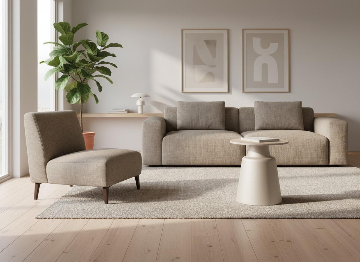 COUCHTISCH Santorini Grau/Beige L: 45cm - Beige/Grau, Design, Keramik/Metall (45/45/47,5cm) - MID.YOU