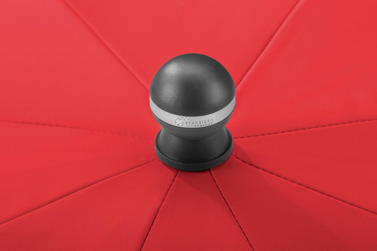 Sonnenschirm Locarno BxHxT: 150x220x150 cm Rot - Rot/Silberfarben, Basics, Textil/Metall (150/220/150cm) - Schneider