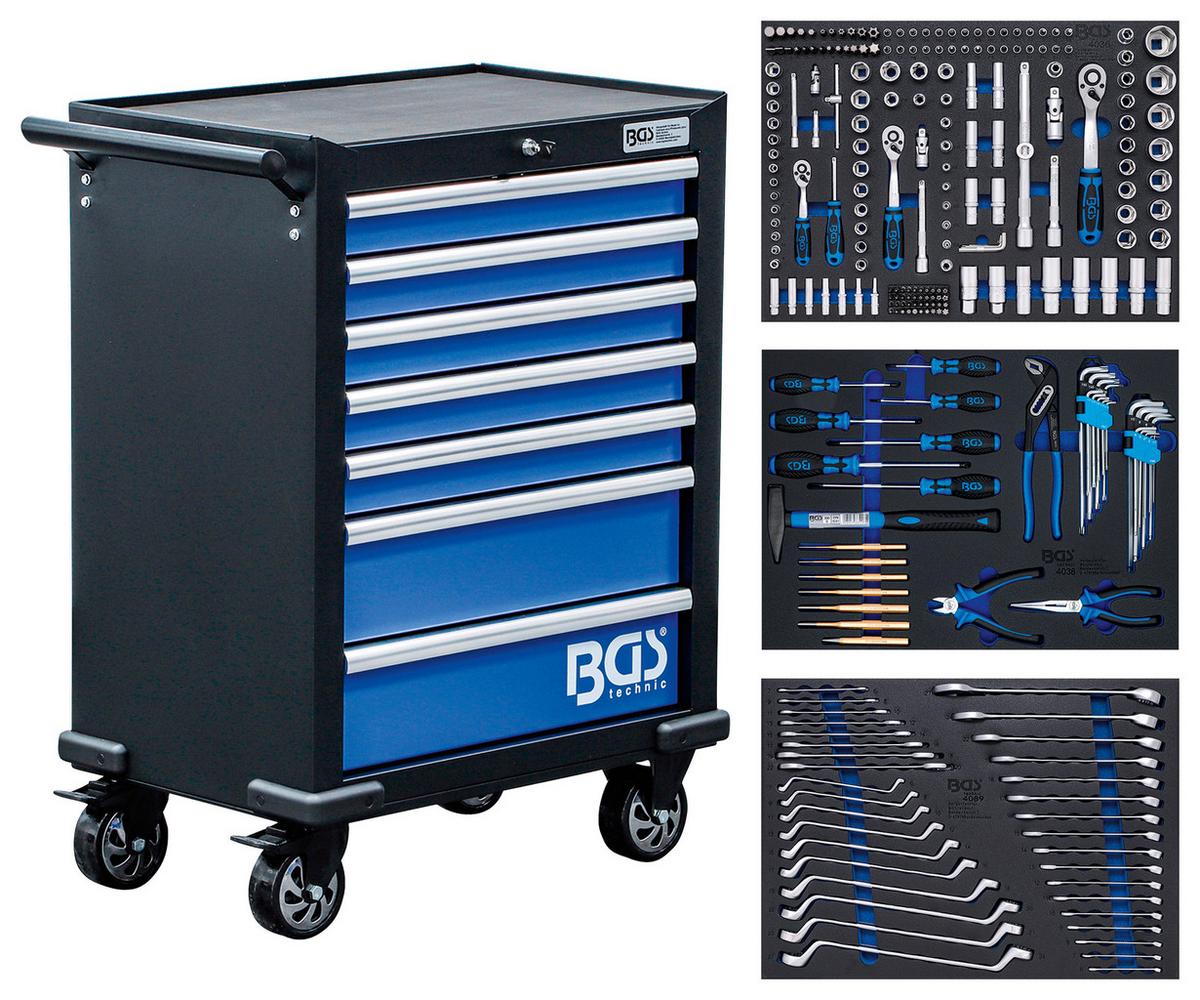 Werkstattwagen 4207 - Blau/Schwarz, Basics (69,9/99,4/45,8cm)