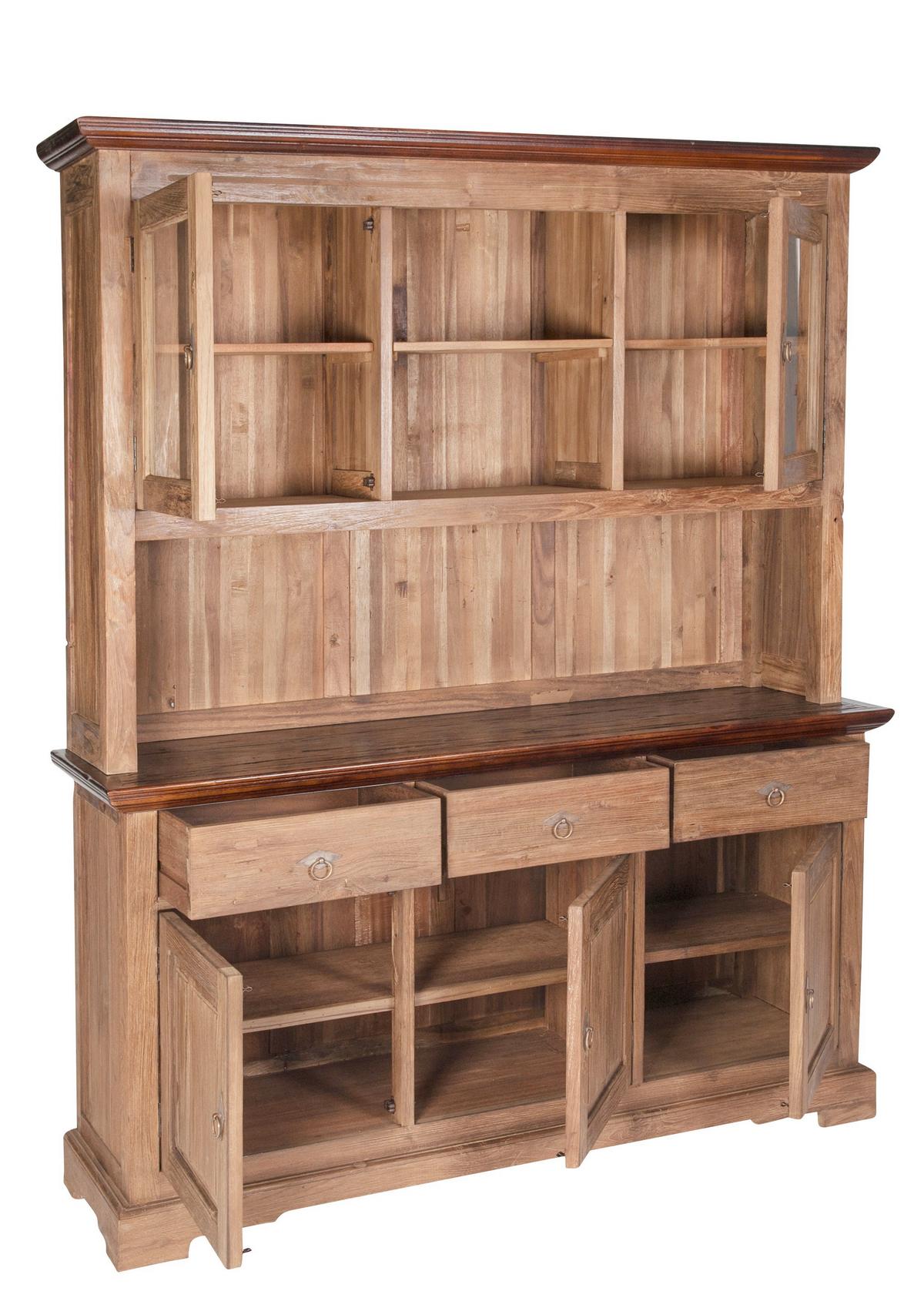 Sideboard Teakholz B: 148cm - Braun/Naturfarben, Design, Holz (148/83,50/44cm) - MID.YOU