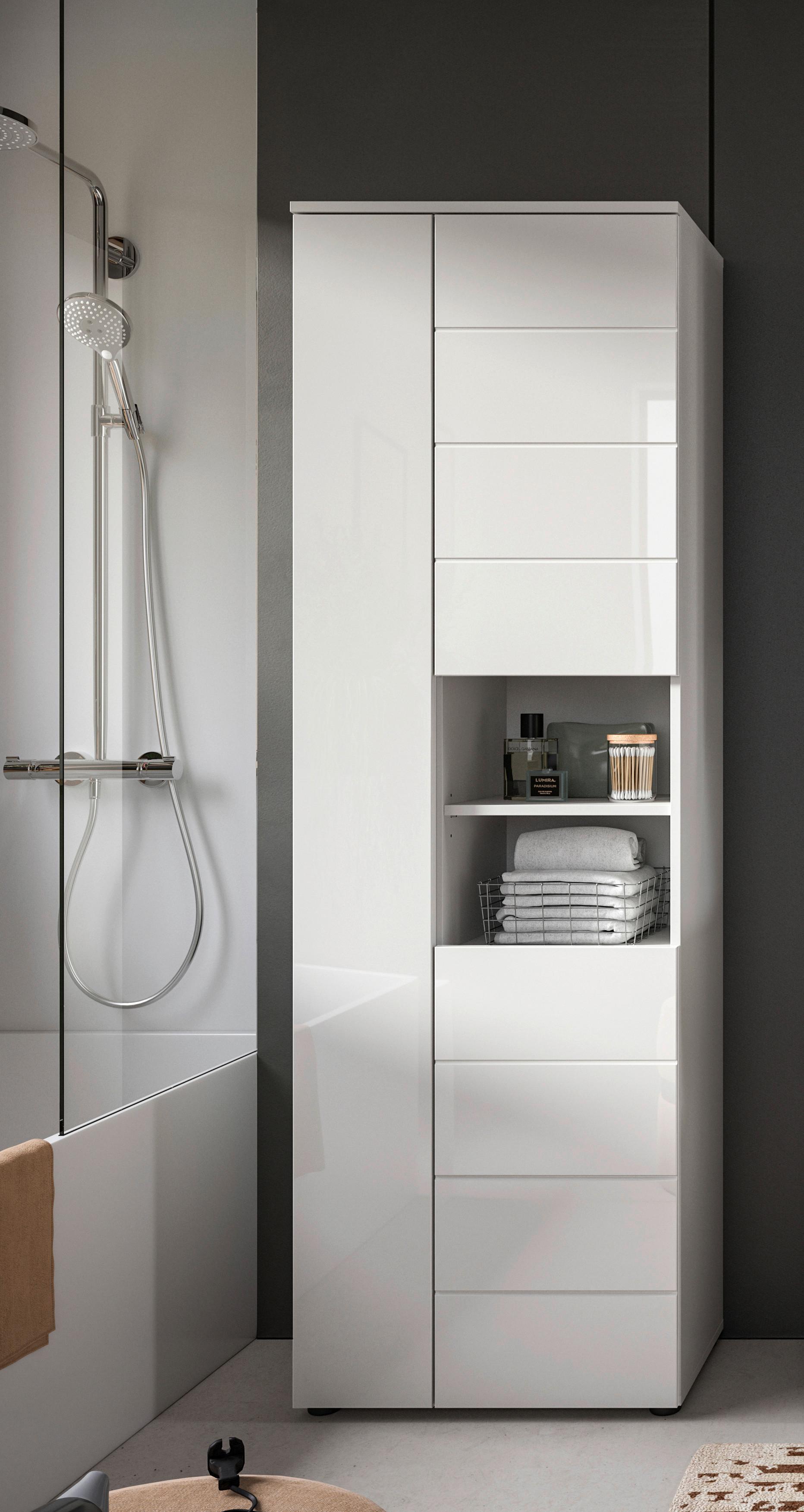 Hochschrank Vira Weiß B: 60 Cm