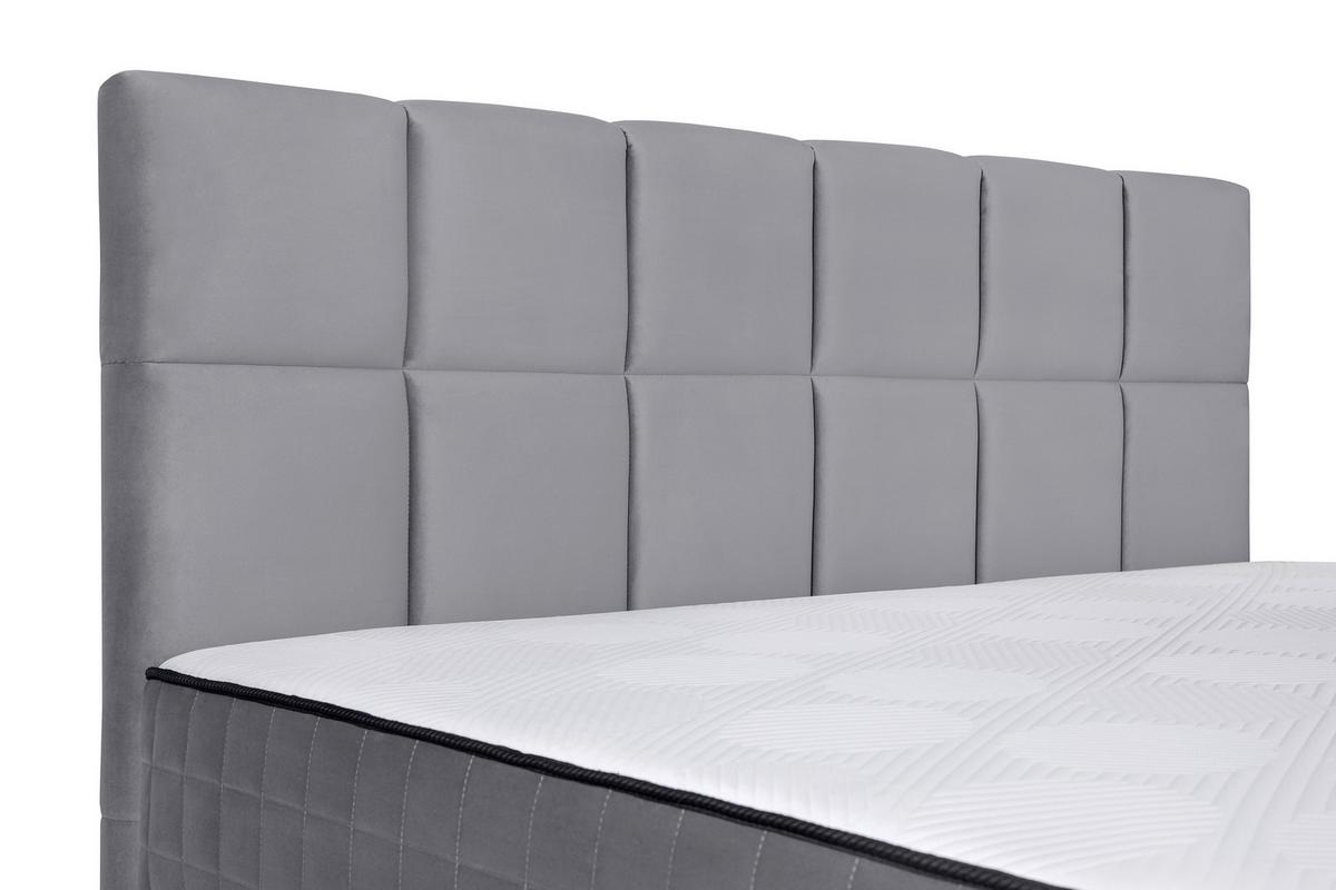 Kárpitozott Ágy Lina 180/200 Cm - szürke, Modern, faalapú anyag/textil (180/200cm) - Modern Living