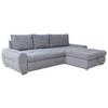 Ecksofa Mit Schlaffunktion Solar Hellgrau 277x175 Cm - Chromfarben/Hellgrau, Design, Textil (277/175cm) - Livetastic