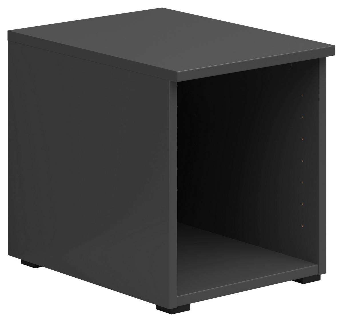 Nástavec k regálu MULTISTAURAUM š: 30 cm - barvy grafitu, Moderní, kompozitní dřevo (30/35/40cm)