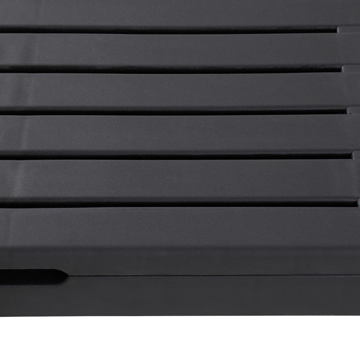 Balkonset Duetto 8 Teilig - Anthrazit, Basics, Kunststoff (65/78/195cm)